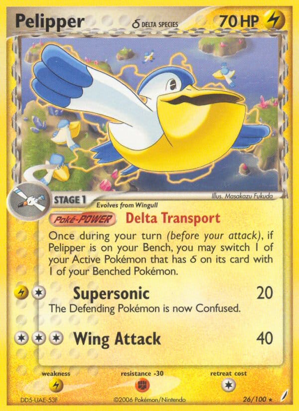 Pelipper, EX Crystal Guardians · 26/100