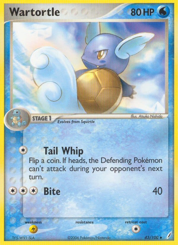 Wartortle, EX Crystal Guardians · 43/100