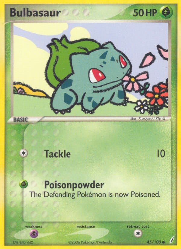 Bulbasaur, EX Crystal Guardians · 45/100