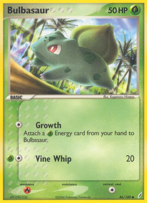 Bulbasaur, EX Crystal Guardians · 46/100