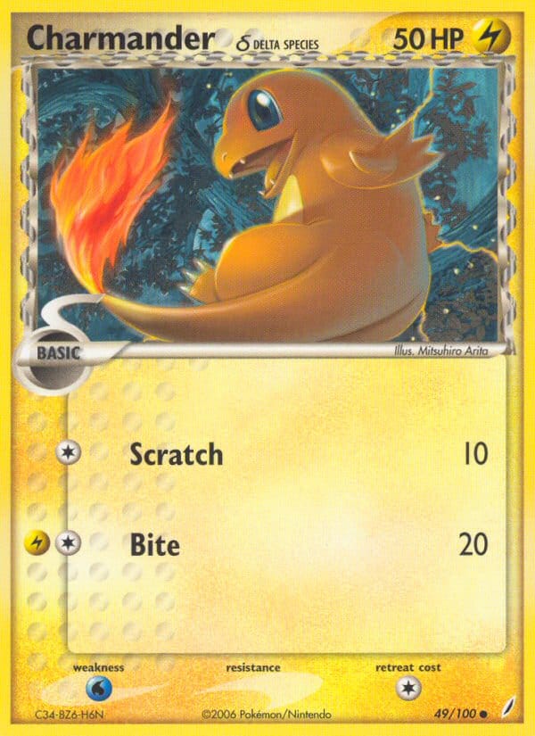 Charmander, EX Crystal Guardians · 49/100