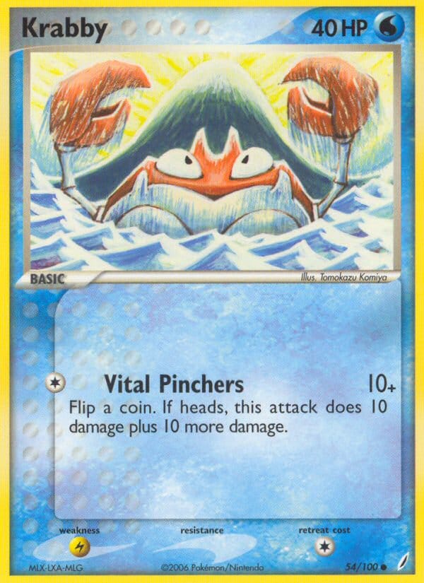 Krabby, EX Crystal Guardians · 54/100