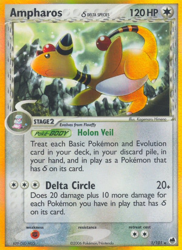 Ampharos, EX Dragon Frontiers · 1/101