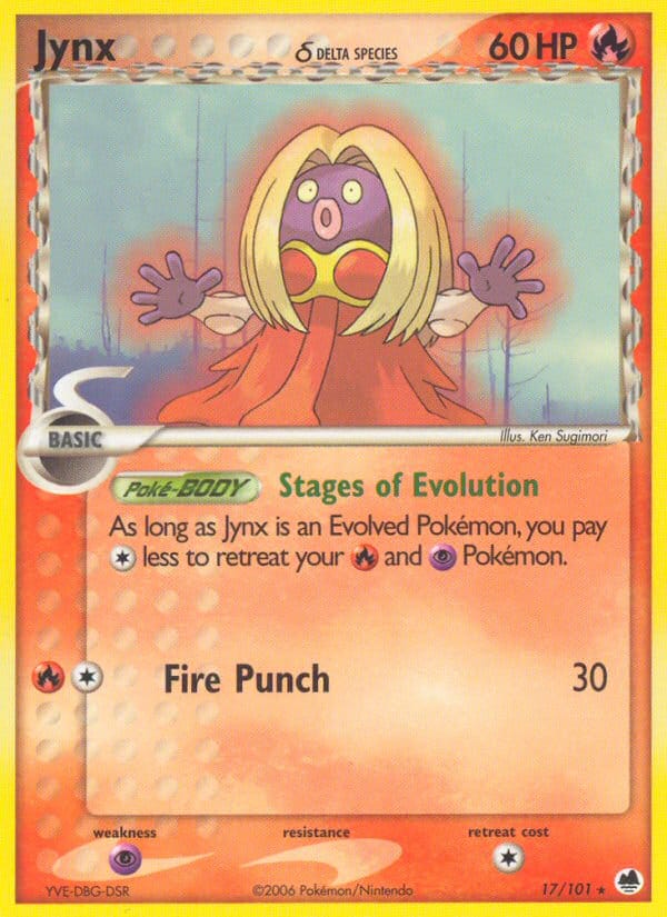 Jynx, EX Dragon Frontiers · 17/101