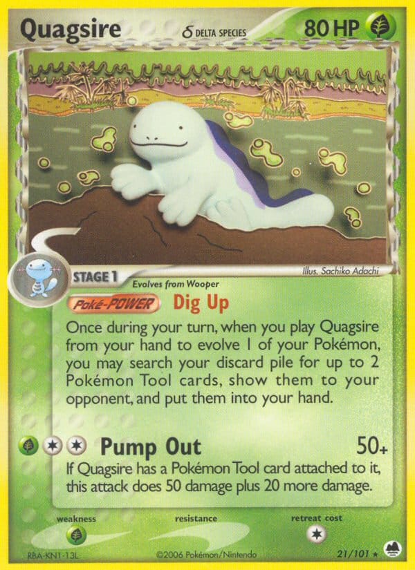 Quagsire, EX Dragon Frontiers · 21/101