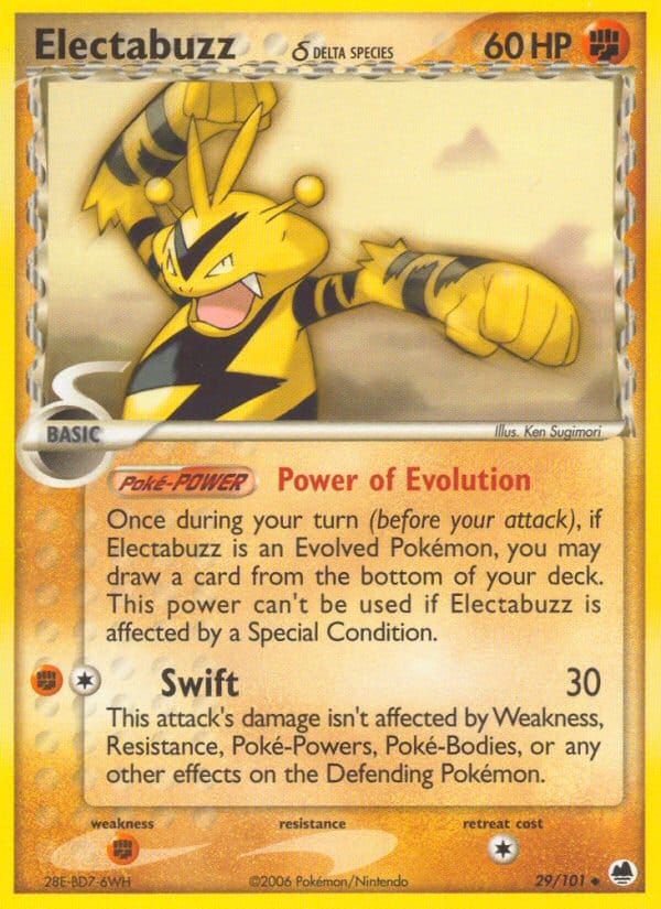 Electabuzz, EX Dragon Frontiers · 29/101