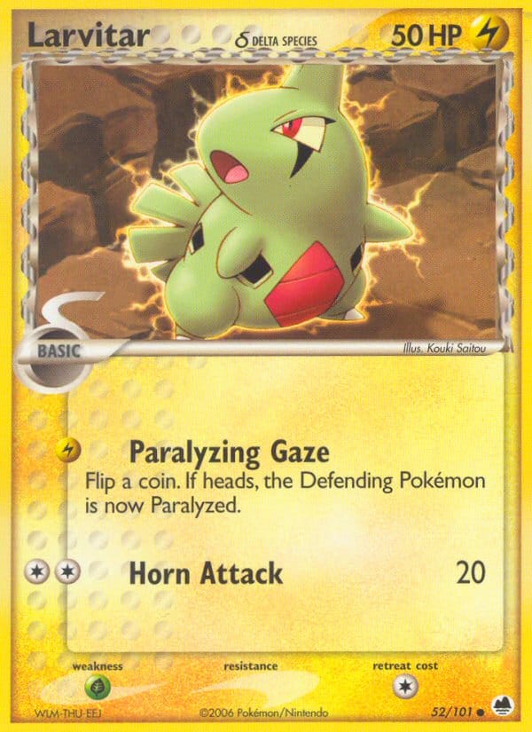 Larvitar, EX Dragon Frontiers · 52/101
