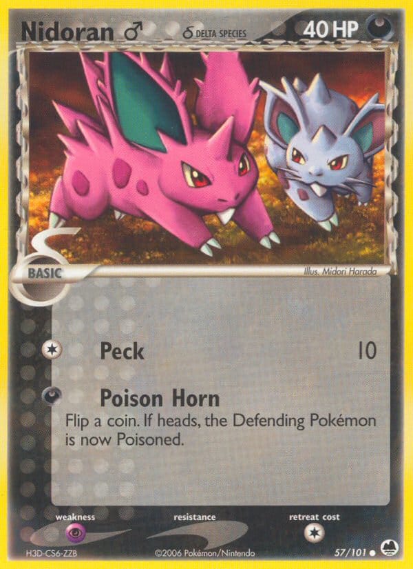 Nidoran M, EX Dragon Frontiers · 57/101