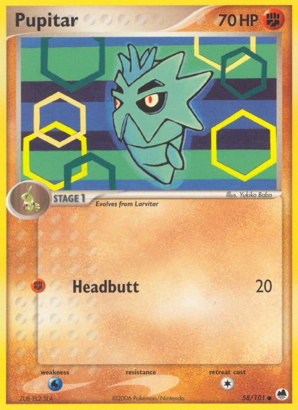 Pupitar, EX Dragon Frontiers · 58/101