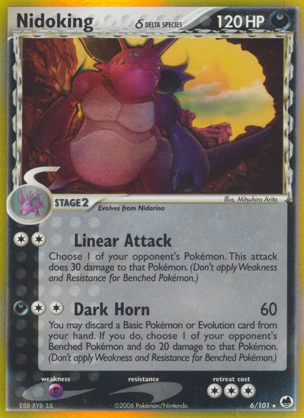Nidoking, EX Dragon Frontiers · 6/101
