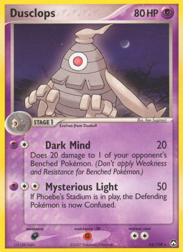 Dusclops, EX Power Keepers · 14/108