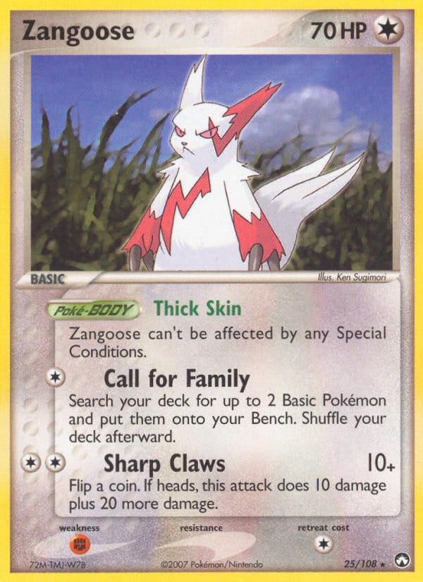 Zangoose, EX Power Keepers · 25/108
