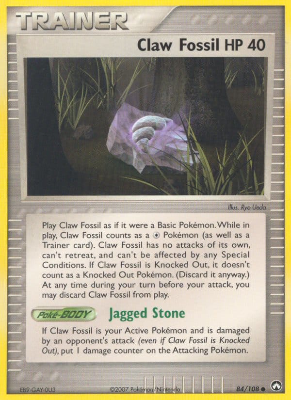 Claw Fossil, EX Power Keepers · 84/108
