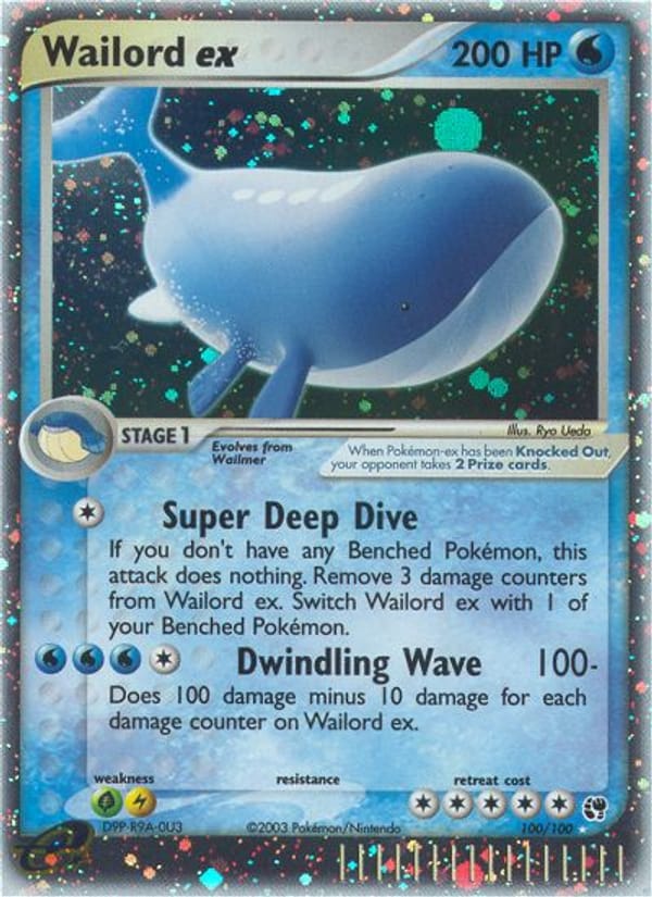 Wailord ex, EX Sandstorm · 100/100