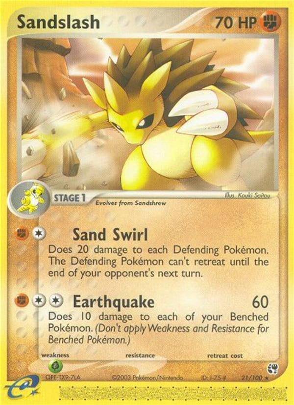 Sandslash, EX Sandstorm · 21/100