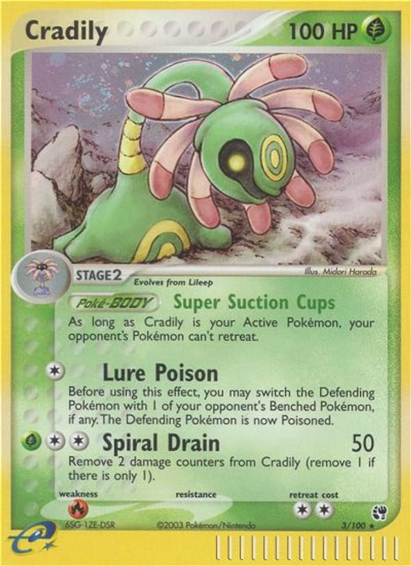 Cradily, EX Sandstorm · 3/100