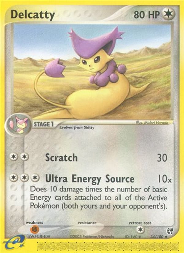 Delcatty, EX Sandstorm · 34/100