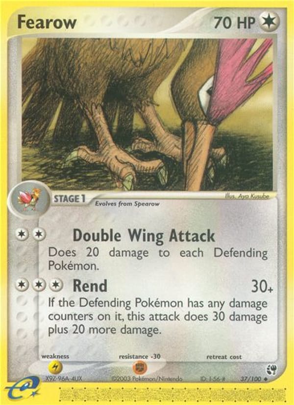 Fearow, EX Sandstorm · 37/100