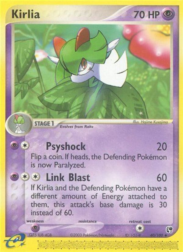 Kirlia, EX Sandstorm · 40/100