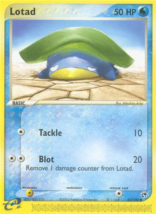 Lotad, EX Sandstorm · 67/100