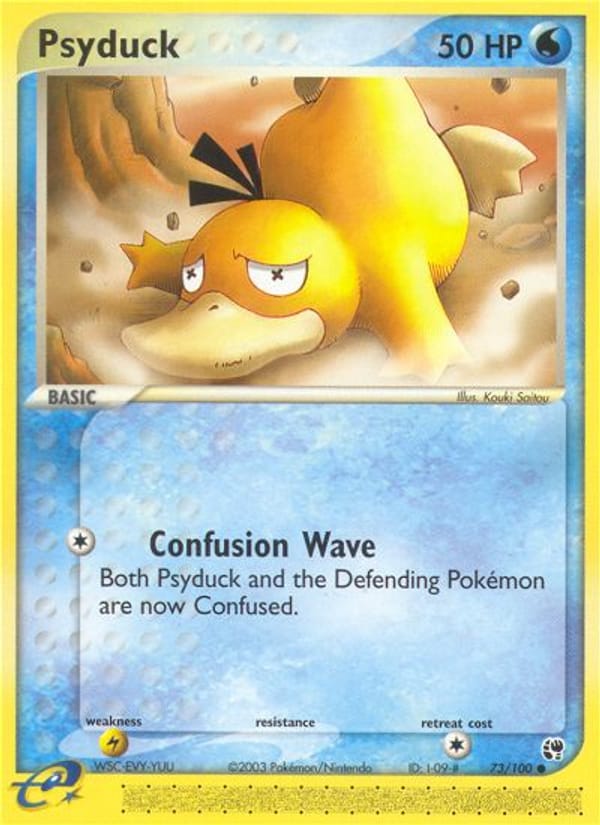 Psyduck, EX Sandstorm · 73/100
