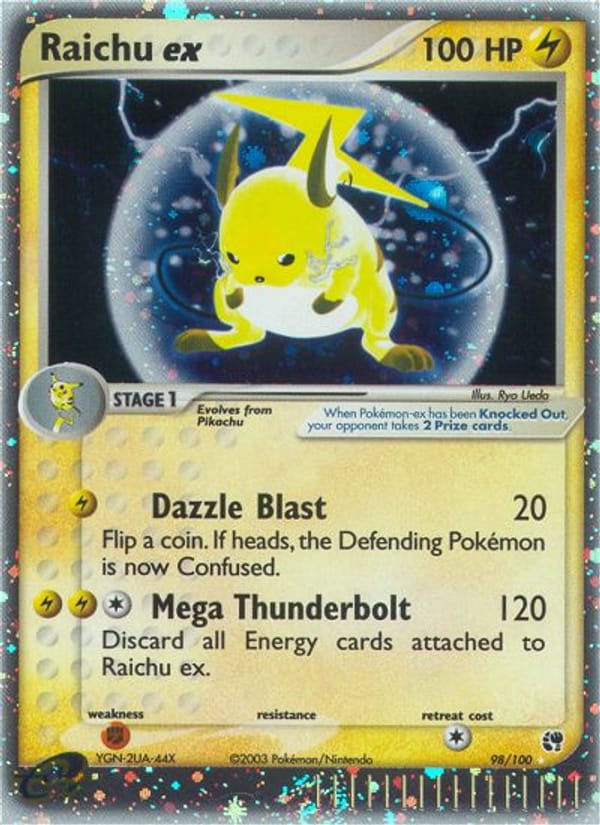 Raichu ex, EX Sandstorm · 98/100