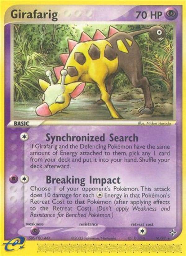 Girafarig, EX Dragon · 16/97