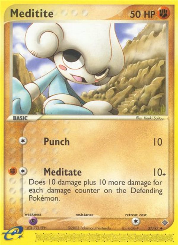 Meditite, EX Dragon · 37/97
