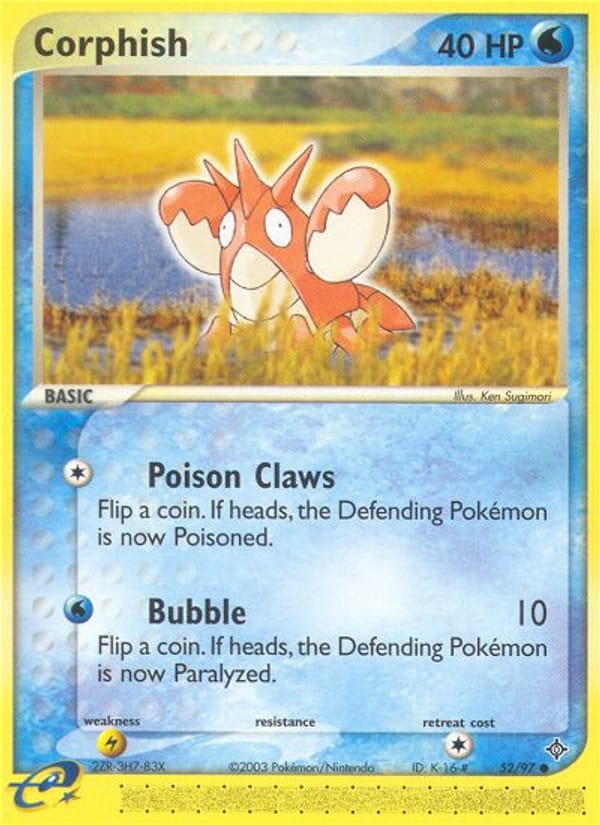 Corphish, EX Dragon · 52/97
