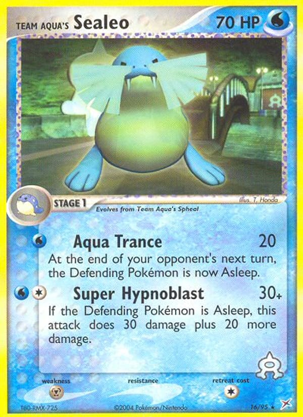 Team Aqua's Sealeo, EX Team Magma vs Team Aqua · 16/95