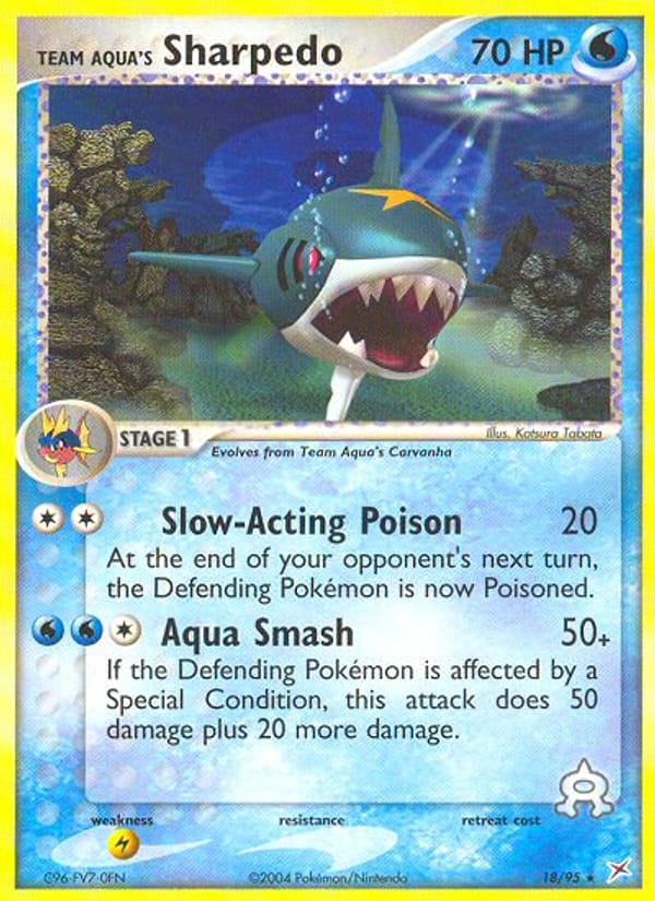 Team Aqua's Sharpedo, EX Team Magma vs Team Aqua · 18/95