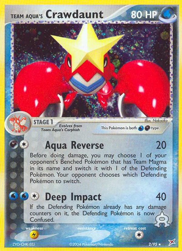 Team Aqua's Crawdaunt, EX Team Magma vs Team Aqua · 2/95