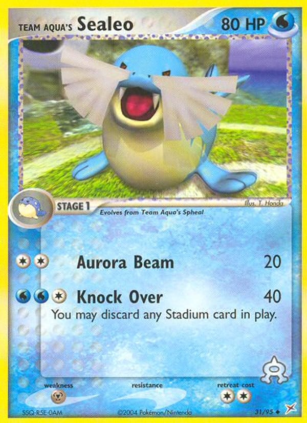 Team Aqua's Sealeo, EX Team Magma vs Team Aqua · 31/95