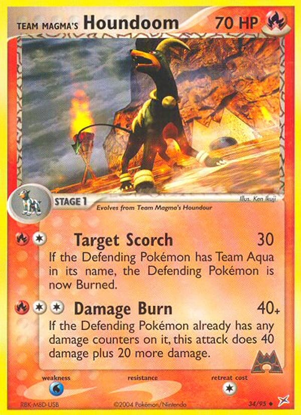 Team Magma's Houndoom, EX Team Magma vs Team Aqua · 34/95