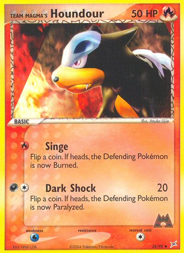 Team Magma's Houndour, EX Team Magma vs Team Aqua · 35/95