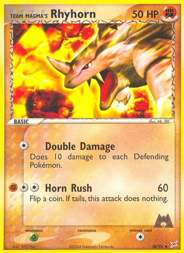 Team Magma's Rhyhorn, EX Team Magma vs Team Aqua · 38/95