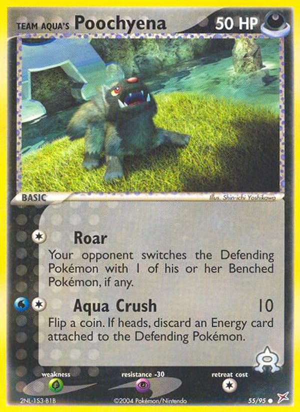 Team Aqua's Poochyena, EX Team Magma vs Team Aqua · 55/95
