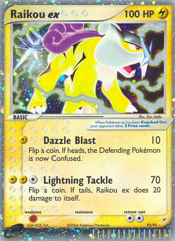 Raikou ex, EX Team Magma vs Team Aqua · 92/95