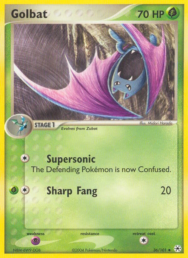 Golbat, EX Hidden Legends · 36/101
