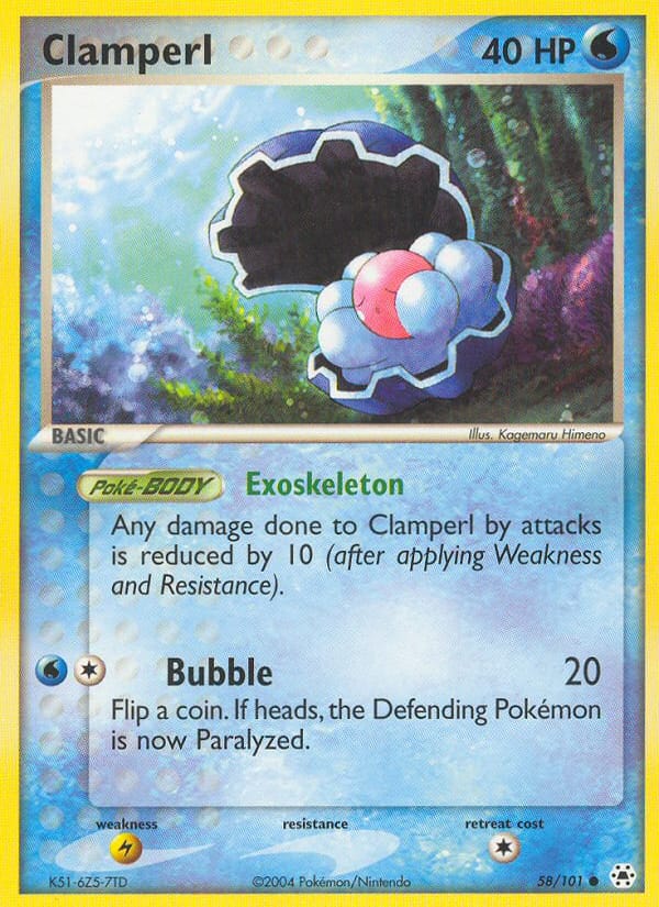 Clamperl, EX Hidden Legends · 58/101