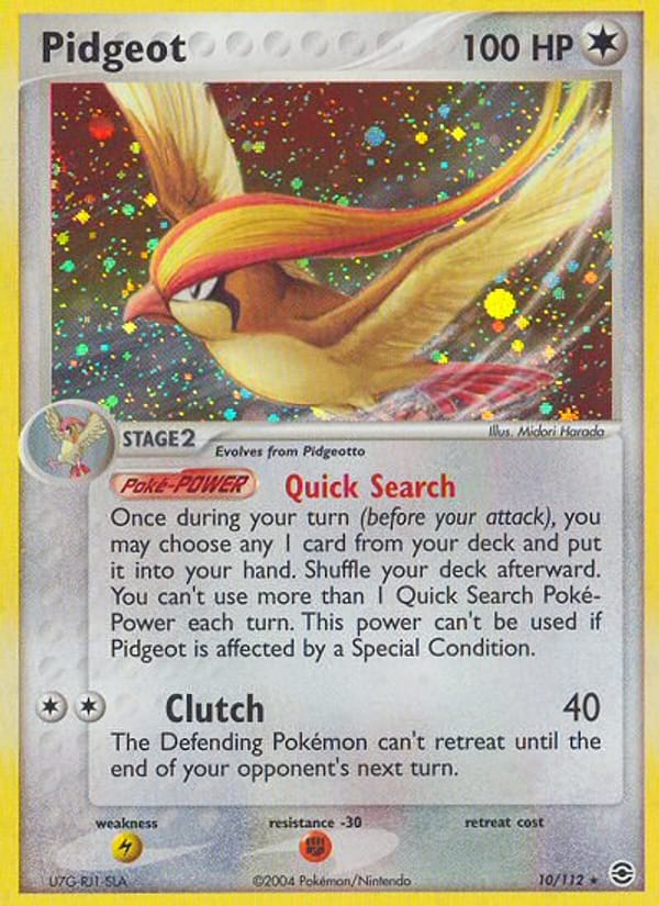 Pidgeot, EX FireRed & LeafGreen · 10/112