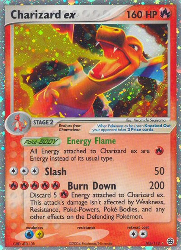 Charizard ex, EX FireRed & LeafGreen · 105/112