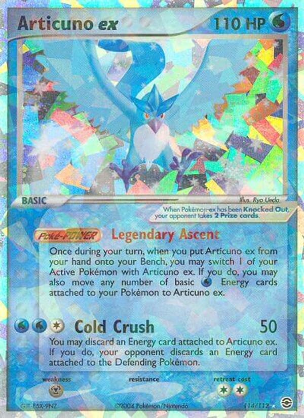 Articuno ex, EX FireRed & LeafGreen · 114/112