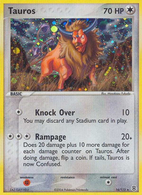 Tauros, EX FireRed & LeafGreen · 16/112
