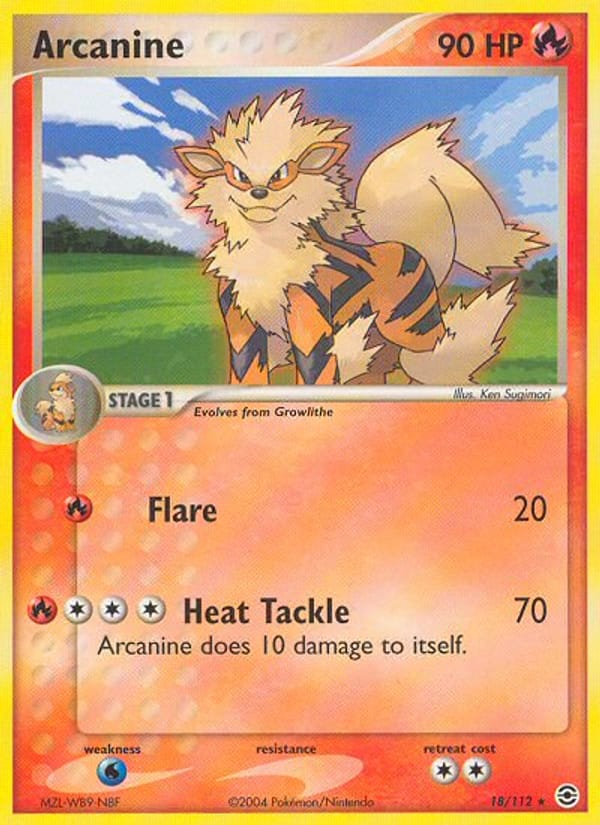 Arcanine, EX FireRed & LeafGreen · 18/112