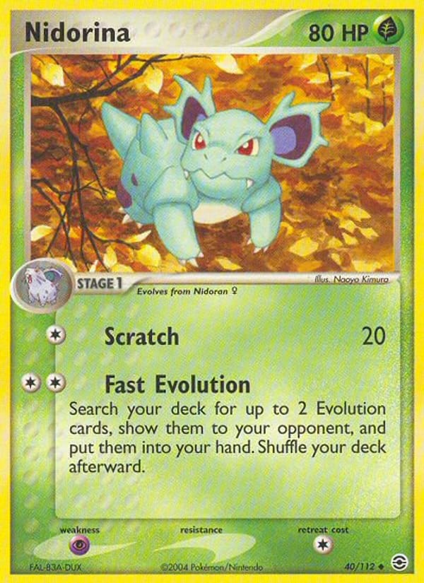 Nidorina, EX FireRed & LeafGreen · 40/112