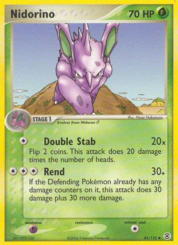 Nidorino, EX FireRed & LeafGreen · 41/112