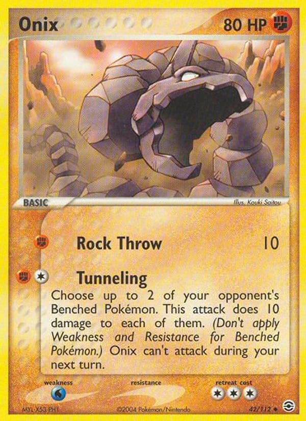 Onix, EX FireRed & LeafGreen · 42/112