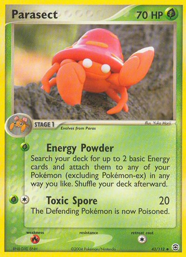 Parasect, EX FireRed & LeafGreen · 43/112