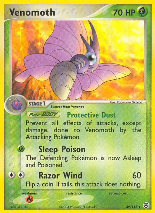 Venomoth, EX FireRed & LeafGreen · 49/112